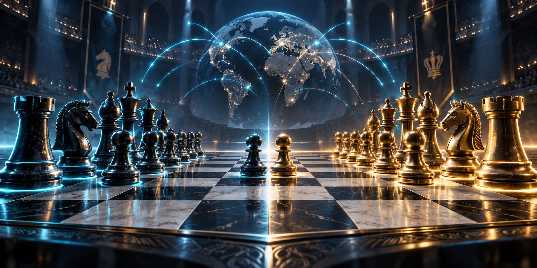 Global online chess arena